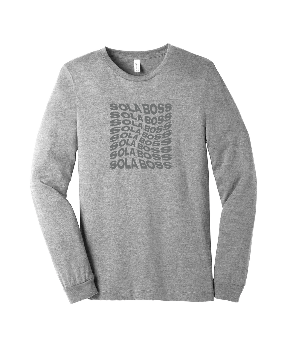 Hugo boss grey deals long sleeve