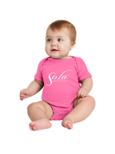 Load image into Gallery viewer, Sola Classic Logo Onesies (three colors available)
