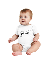 Load image into Gallery viewer, Sola Classic Logo Onesies (three colors available)