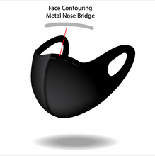 Load image into Gallery viewer, Reusable Sola Blue Pattern Mask with Contouring Nose Bridge