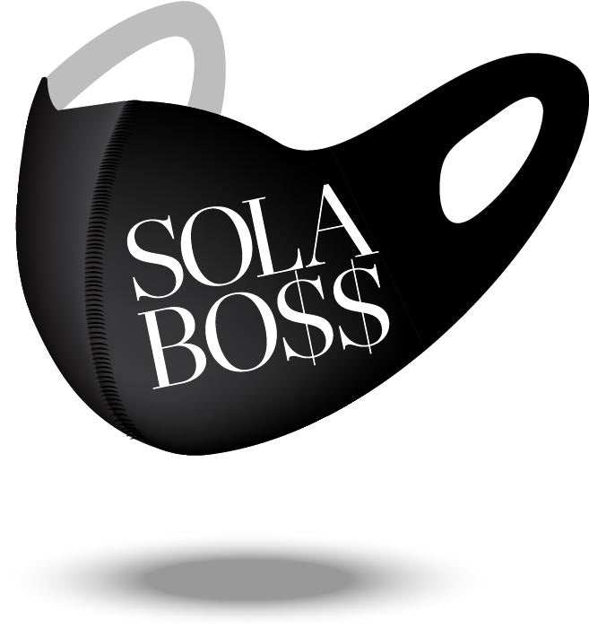 Reusable SOLA BO$$ Mask with Contouring Nose Bridge