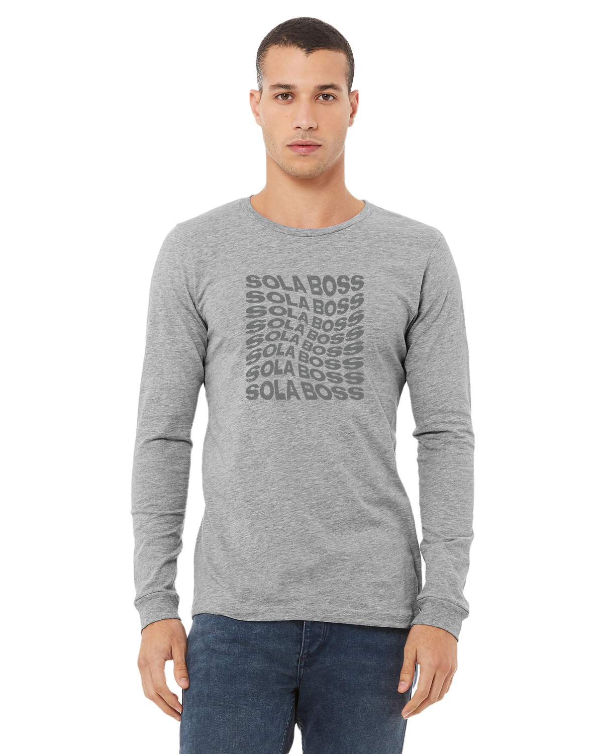 Hugo boss long sleeve t shirt white hot sale